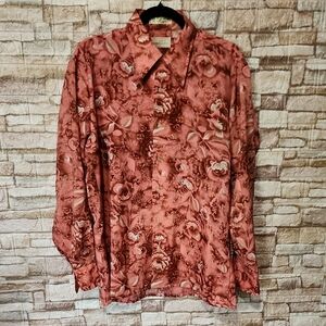 Carl Michaels  Floral Button-Up Shirt